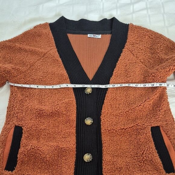 Women's Black and Brown Teddy Jacket - Picture 8 of 16
